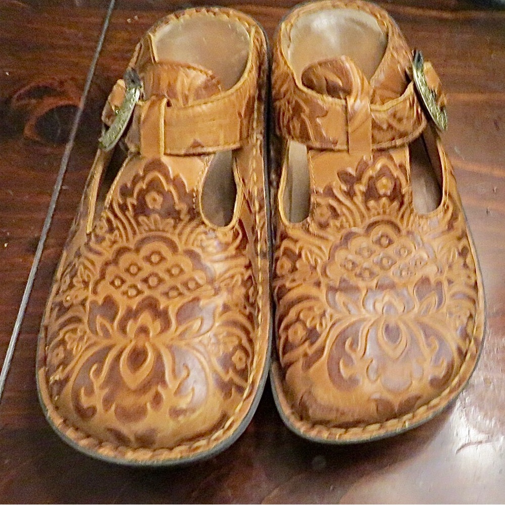 Alegria Bohemian Clogs, Size 38